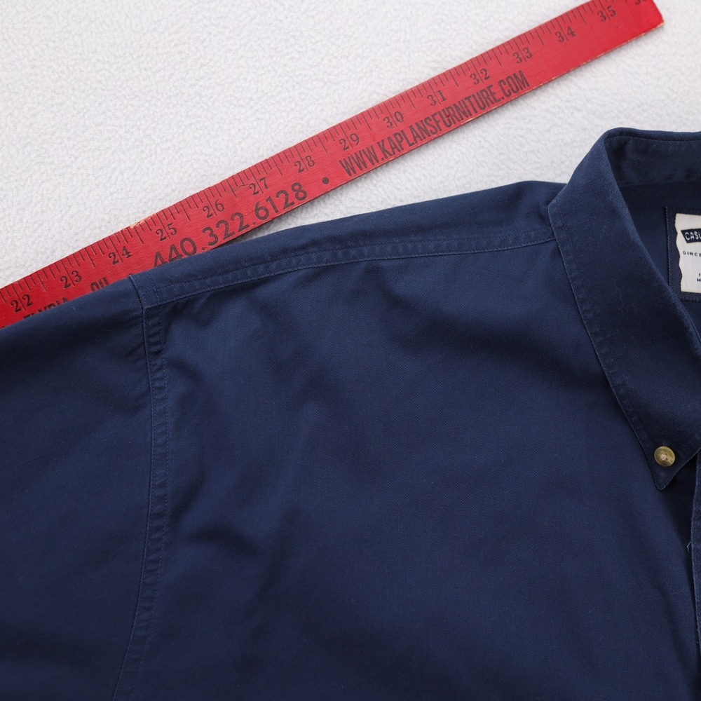 Lee Casual Collection Mens XL Navy Blue Cleveland Indians Button Down Shirt MLB - Picture 8 of 8